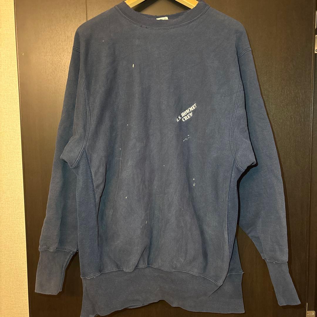 Champion Reverse Weave Warmup XXL ダークブルー Champion（チャンピオン） トレーナー リバースウィーブ クルーネック