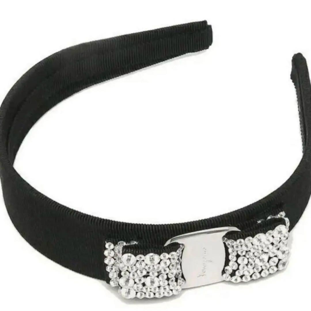 試着のみ】フェラガモ カチューシャ ビジュー Ferragamo クリスタル