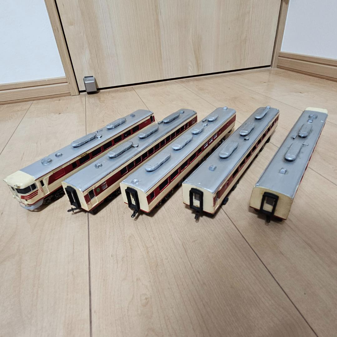 HOゲージ 小高模型 ペーパー製 キハ82系 5両編成 完成品 ジャンク車両