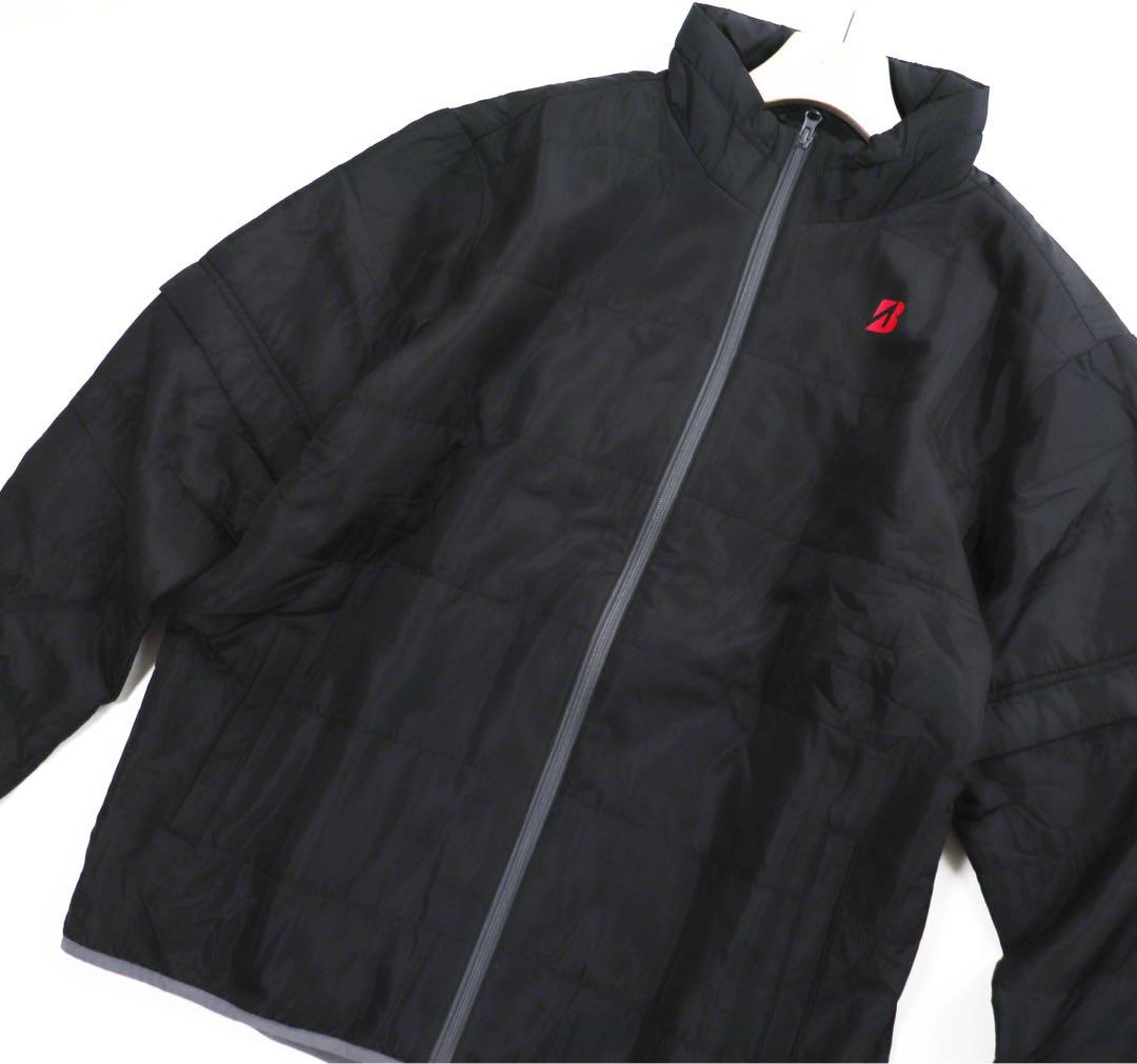 《ブリヂストンゴルフ》未使用 スタンドカラー 2Way中わたブルゾン LL