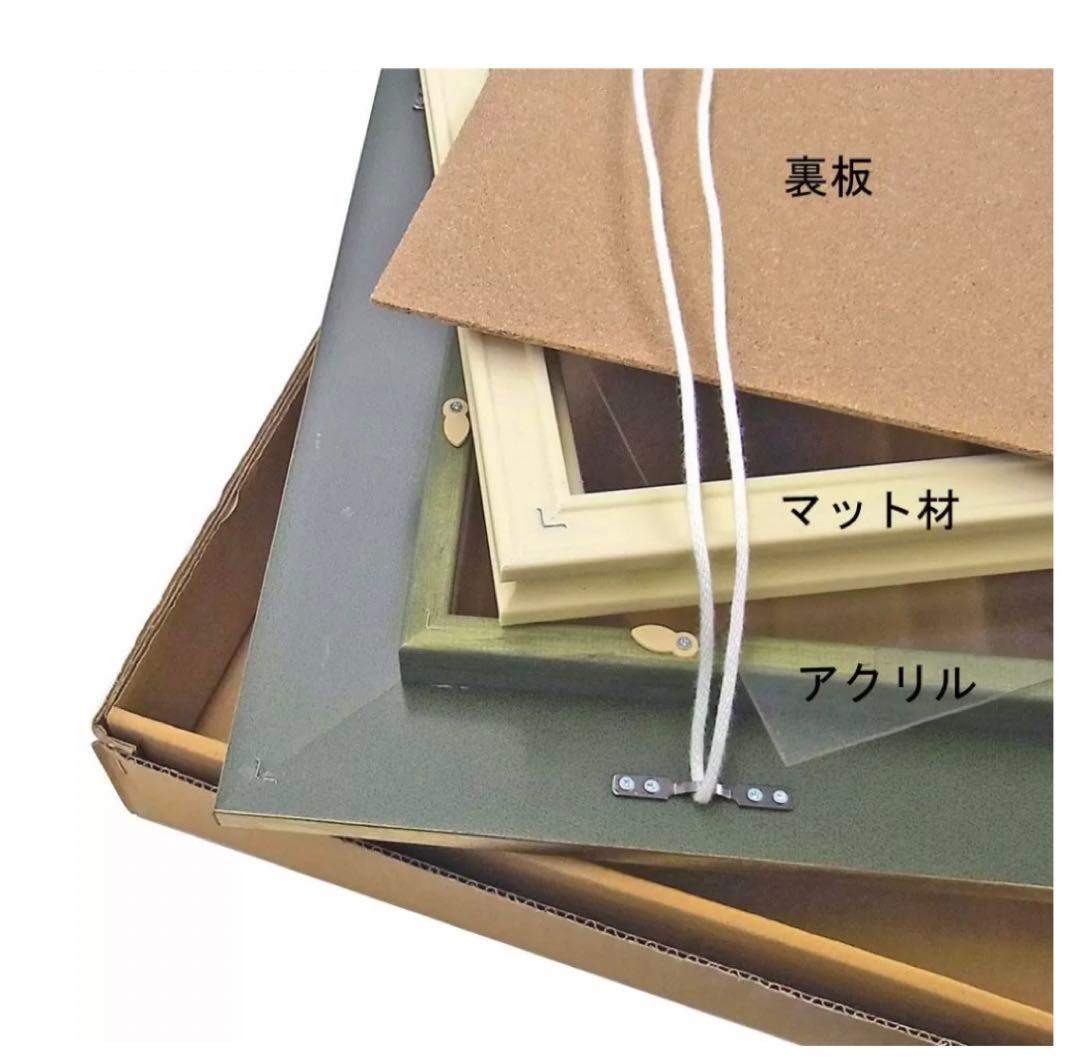 油画本額縁 UVアクリル付 グレー アンティーク風 F30号サイズ