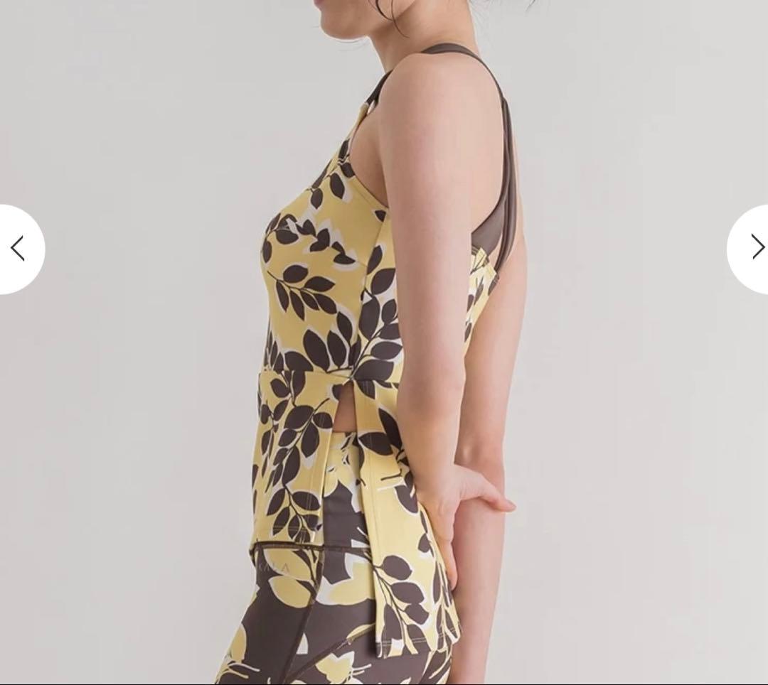 新品SUKALA LAVAヨガウェアリーフバイカラータンクトップSサイズ