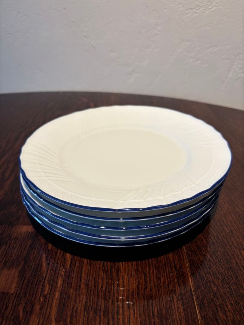 リチャードジノリ ベッキオホワイト ブルーライン 5枚セット ジノリ 青