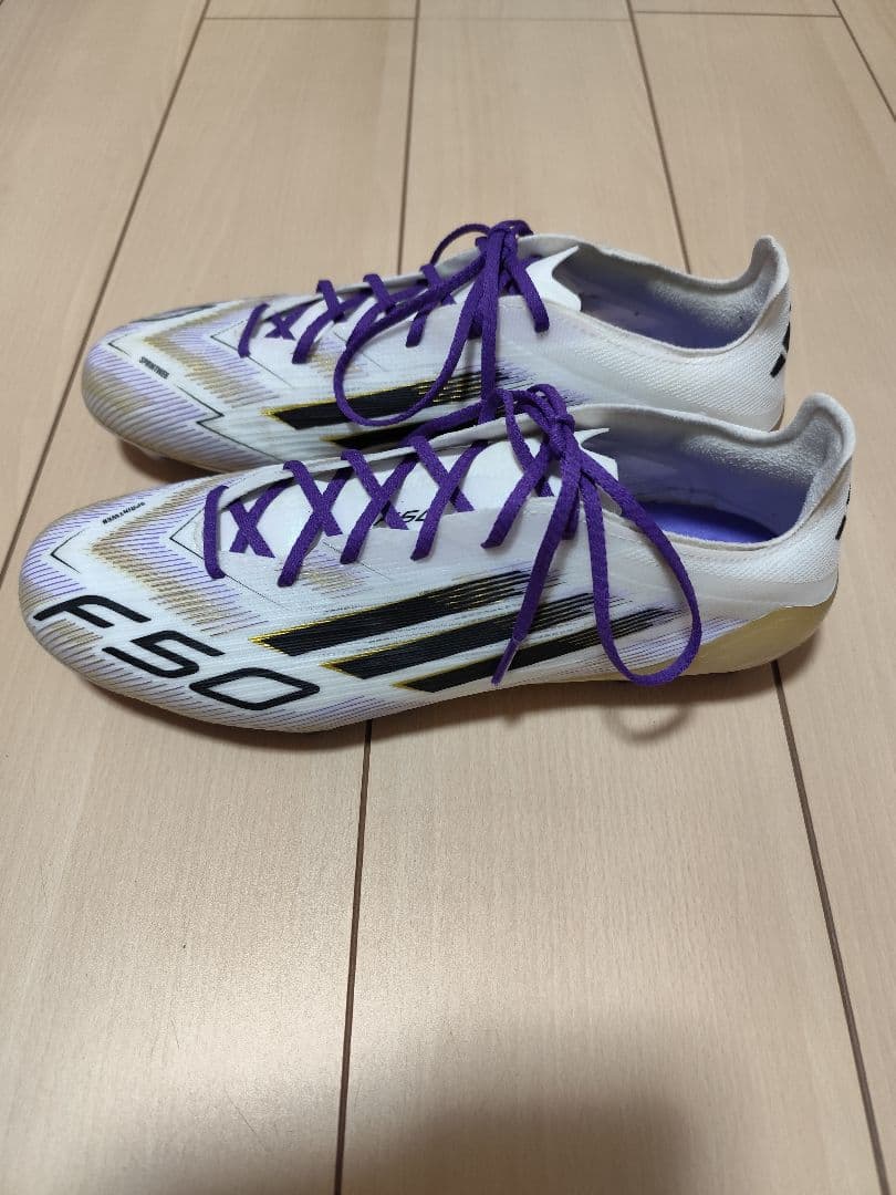 F50 PRO スパイク 27.5cm ホワイト/パープル