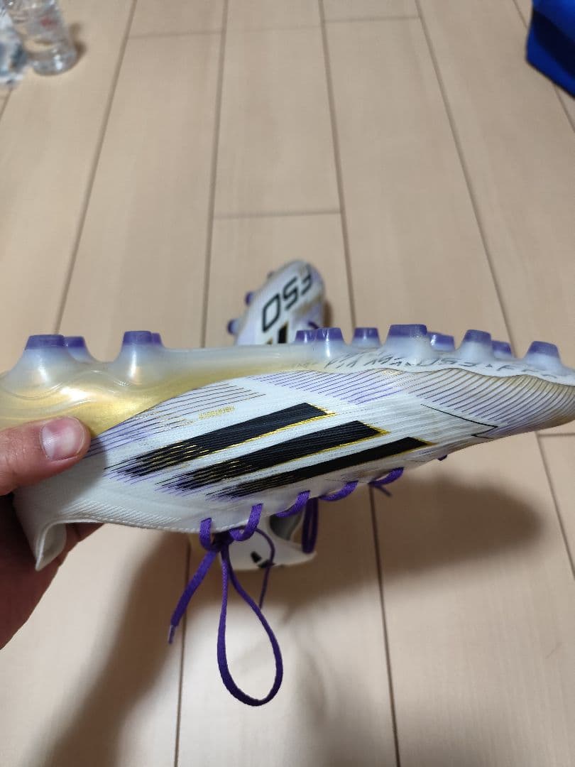 F50 PRO スパイク 27.5cm ホワイト/パープル