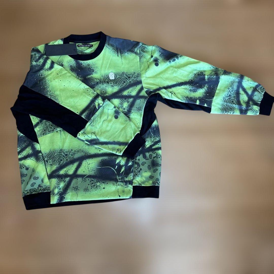 ☆新品☆Russeluno Golf ラッセルノライム L秋冬 保温オーバー Russeluno（ラッセルノ） Russeluno Golf バイカラー ワイドジョガー