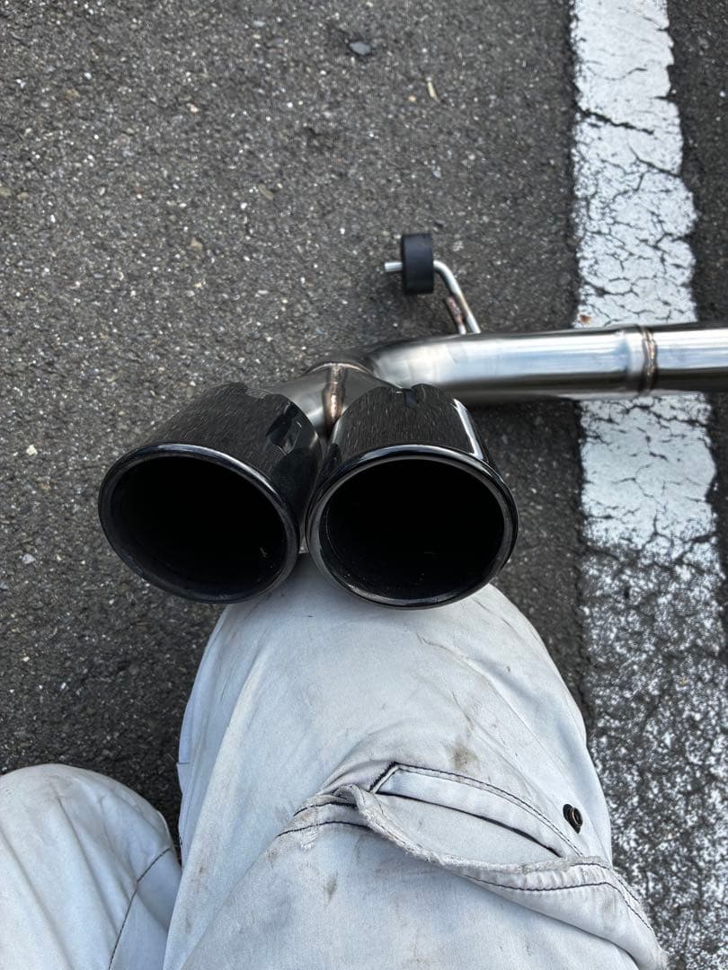 BMW F30 31 F20 系 ワンオフ2本出しリアストレートマフラー引取歓迎