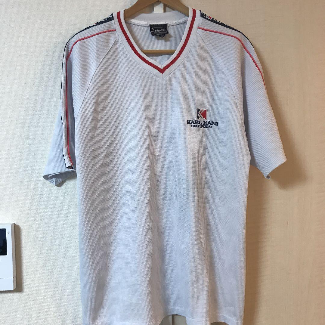 90's HIPHOP ヴィンテージ KARL KANI ラインテープ シャツ - メルカリ