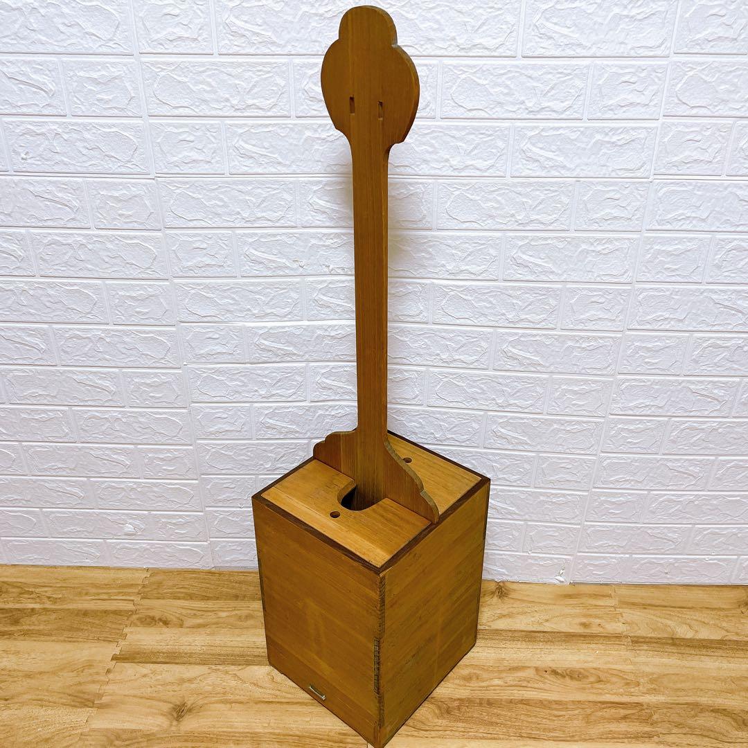 木製】三味線立て 三味線スタンド 2丁収納 三味線ケース 2本収納可