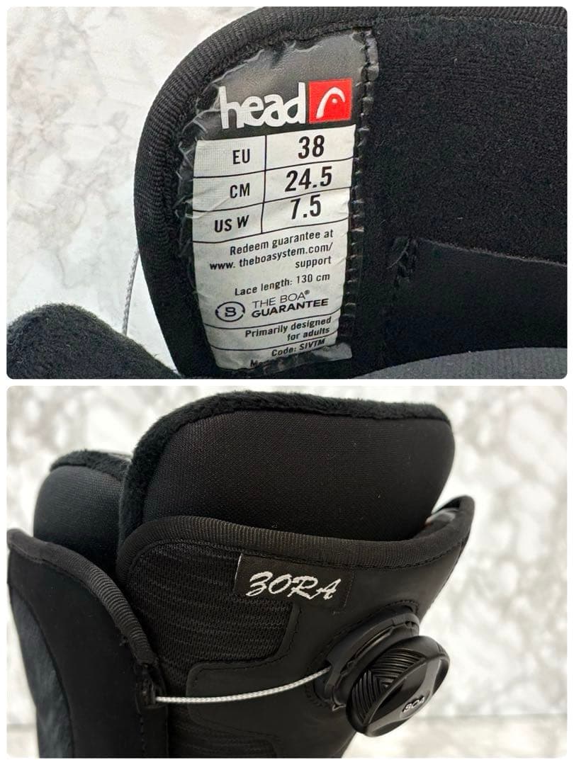 【美品】 HEAD BORA BOA レディーススノーボードブーツ 24.5cm