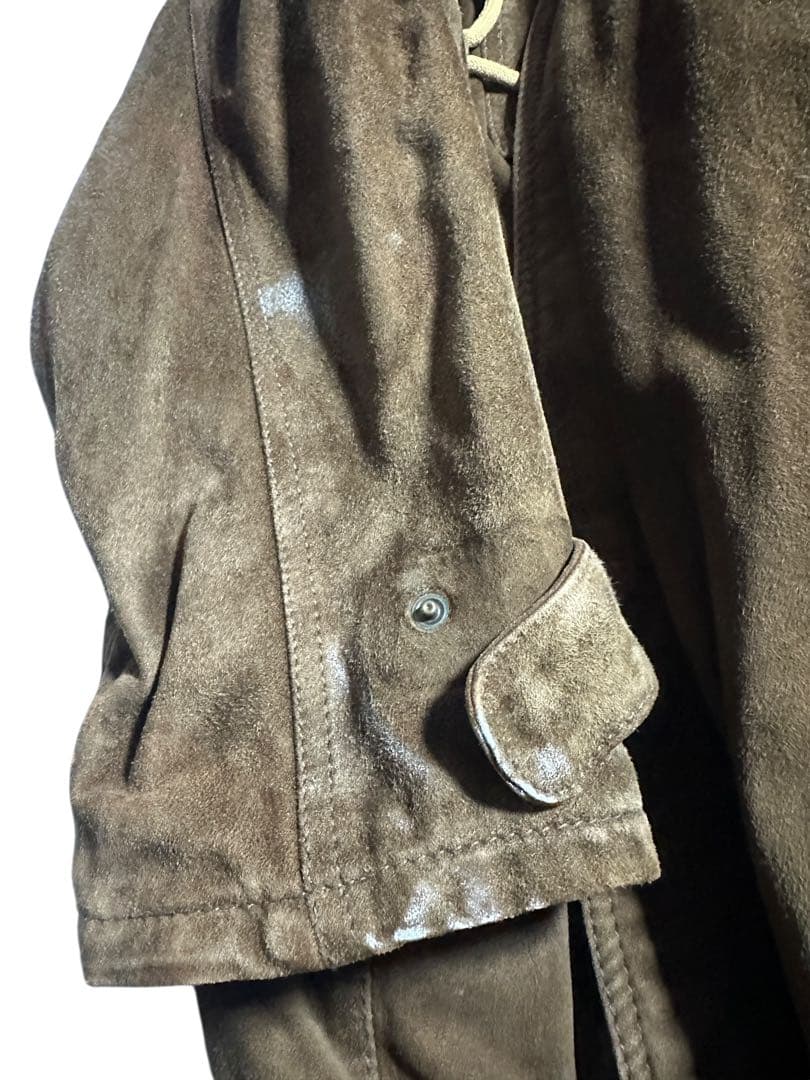 80s HUGO BOSS スエード レザージャケット 中綿 ヒューゴボス