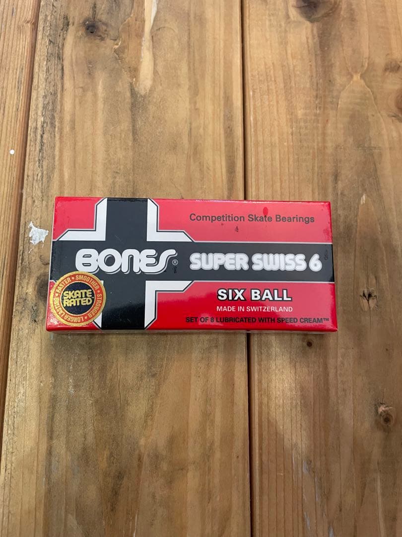 スケートボード BONES SUPER SWISS 6 BALL BONESBEARING ボーンズ ベアリング SUPER SWISS 6BALL スケートボード