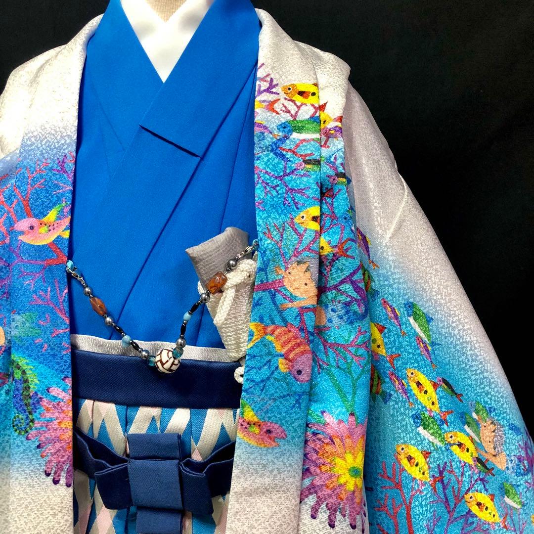 ブランド Moe】 七五三 5歳 永田萌 希少 羽織 着物 袴 セット 男の子