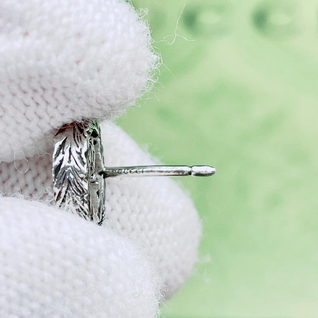 ◇グッチ◇新品仕上済 インターロッキングG アラベスク ピアス 両耳用