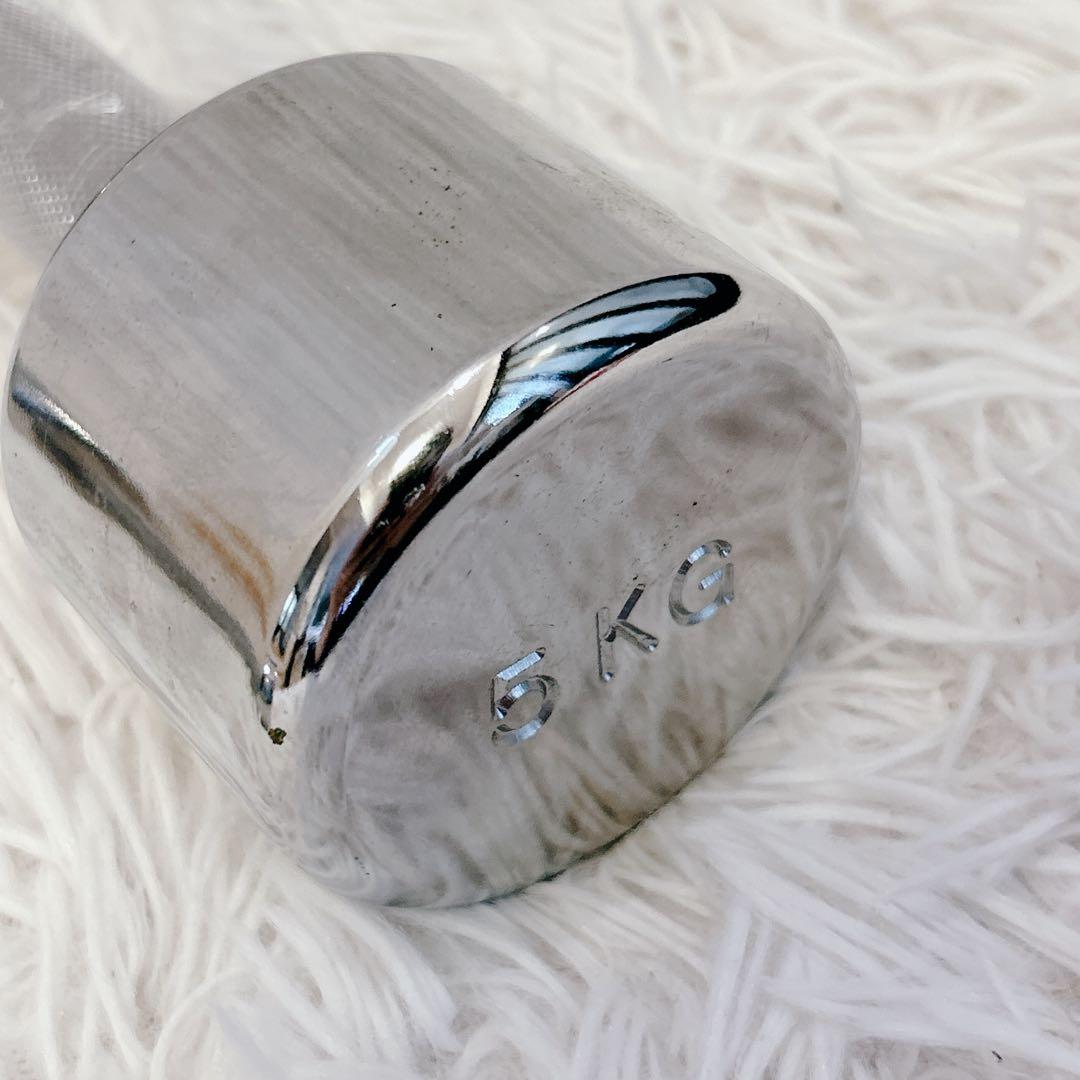 IVANKO 5kg ダンベル 2個セットシルバー