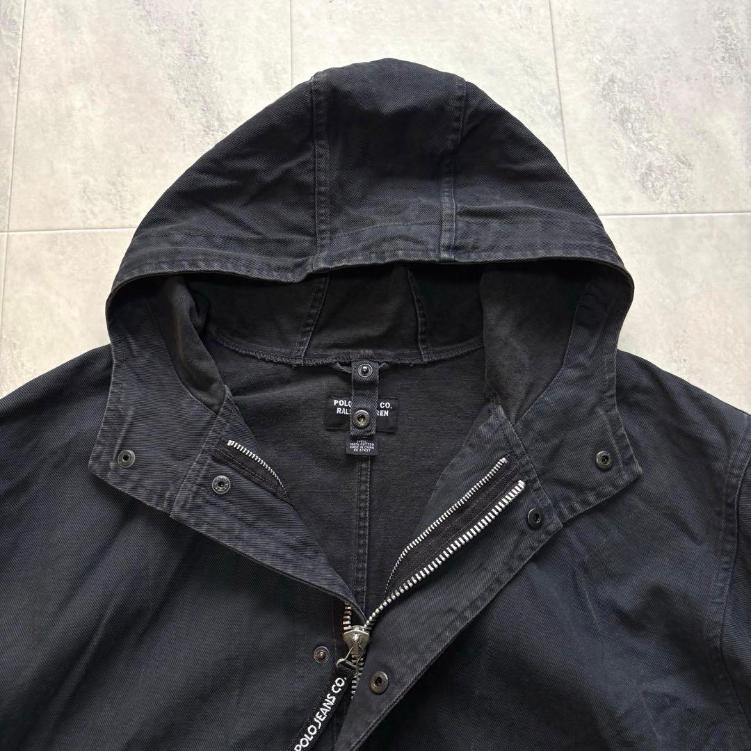 90s】Ralph Lauren black denim mods coat - メルカリ