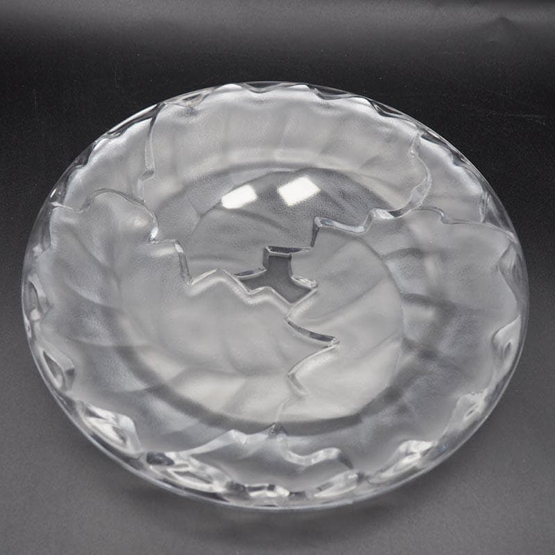 ラリック LALIQUE シェーヌ Chene プレート 22.5cm ペア