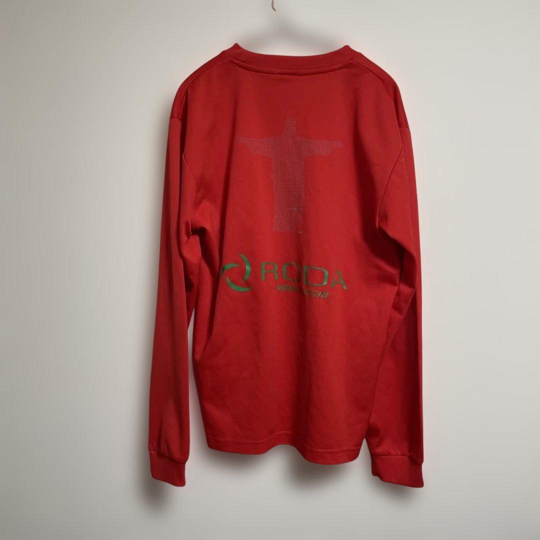 LUZeSOMBRA (RODA別注)長袖 プラシャツ レッド Мサイズ