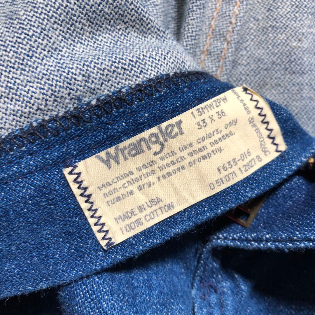 デッドストック】Wranger 13mwzpw デニム 33×34 USA製 デッドストック
