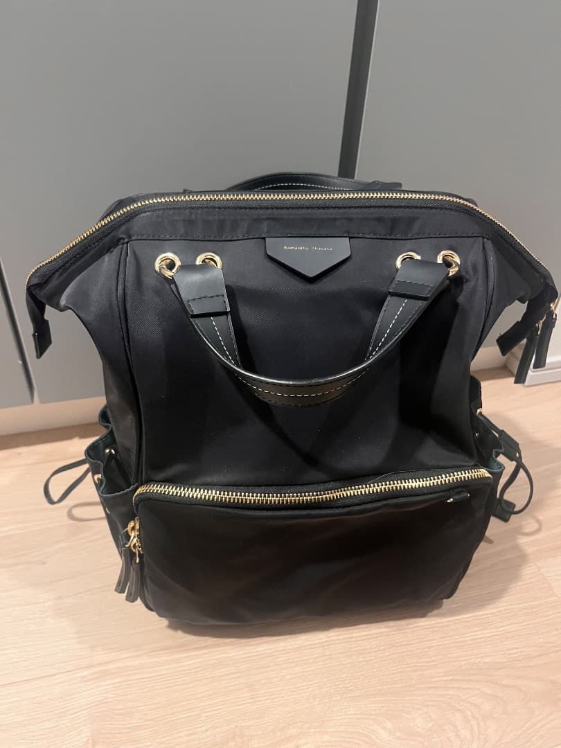 Samantha Thavasa ブラックリュック・バックパック シンプルリュック(FREE ブラック): Samantha Thavasa Petit Choice