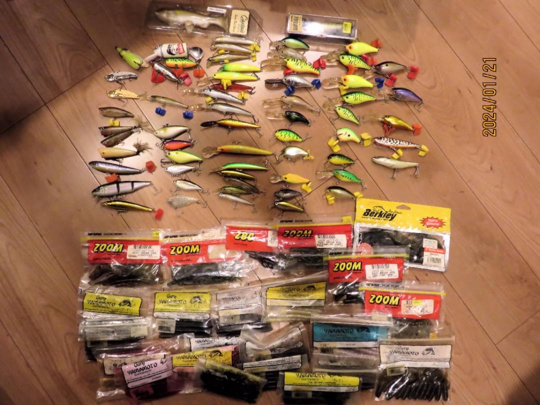 ルアー　ワーム　ボックス　GAIANT-DOG-X 　引退セット バス釣り バス釣り 引退セット ルアー約150点 バス釣り 引退セット ルアー約150点