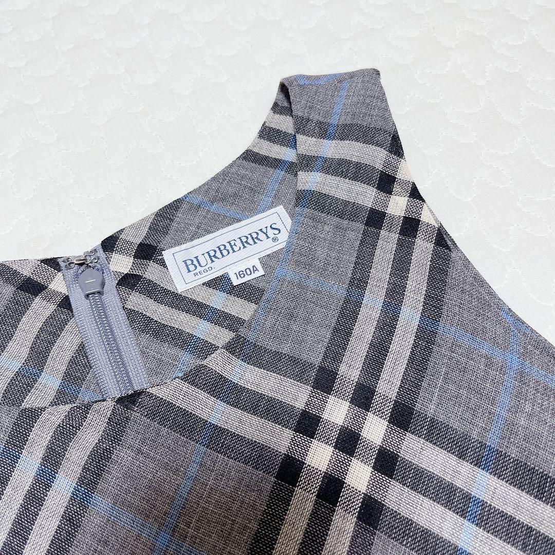 極美品 バーバリー ノバチェック柄ロングワンピース 160A-卸し売り価格