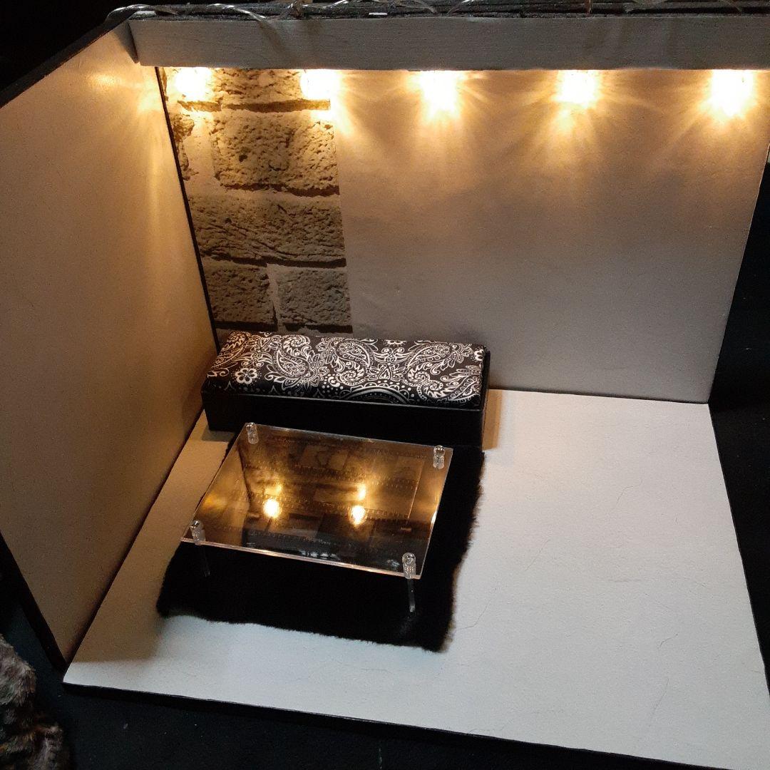 SALE 2Wayメンズドールハウスセット ミニチュア背景ボード - メルカリ