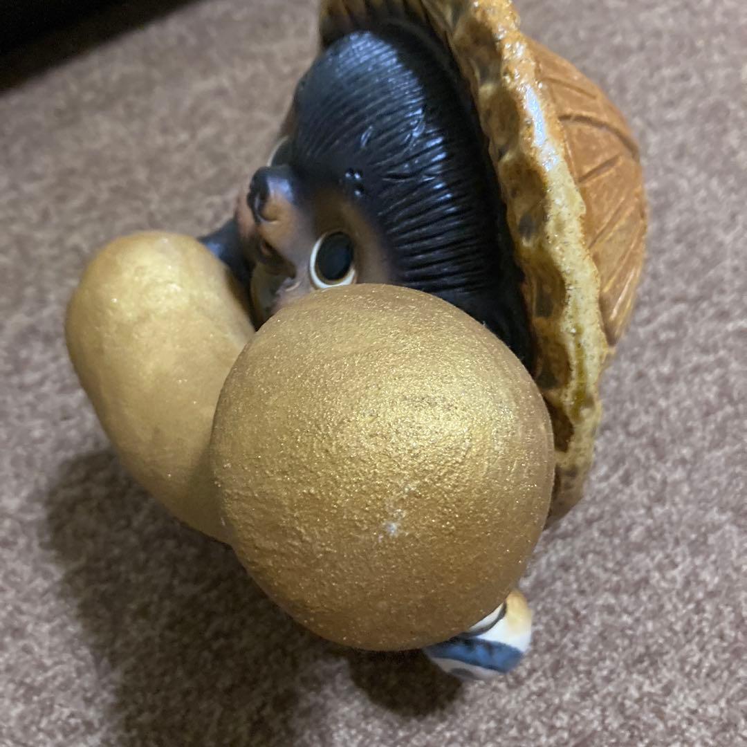 レア 希少品 信楽焼 陶仙 開運 子宝タヌキ 八方縁起 たぬきの置物