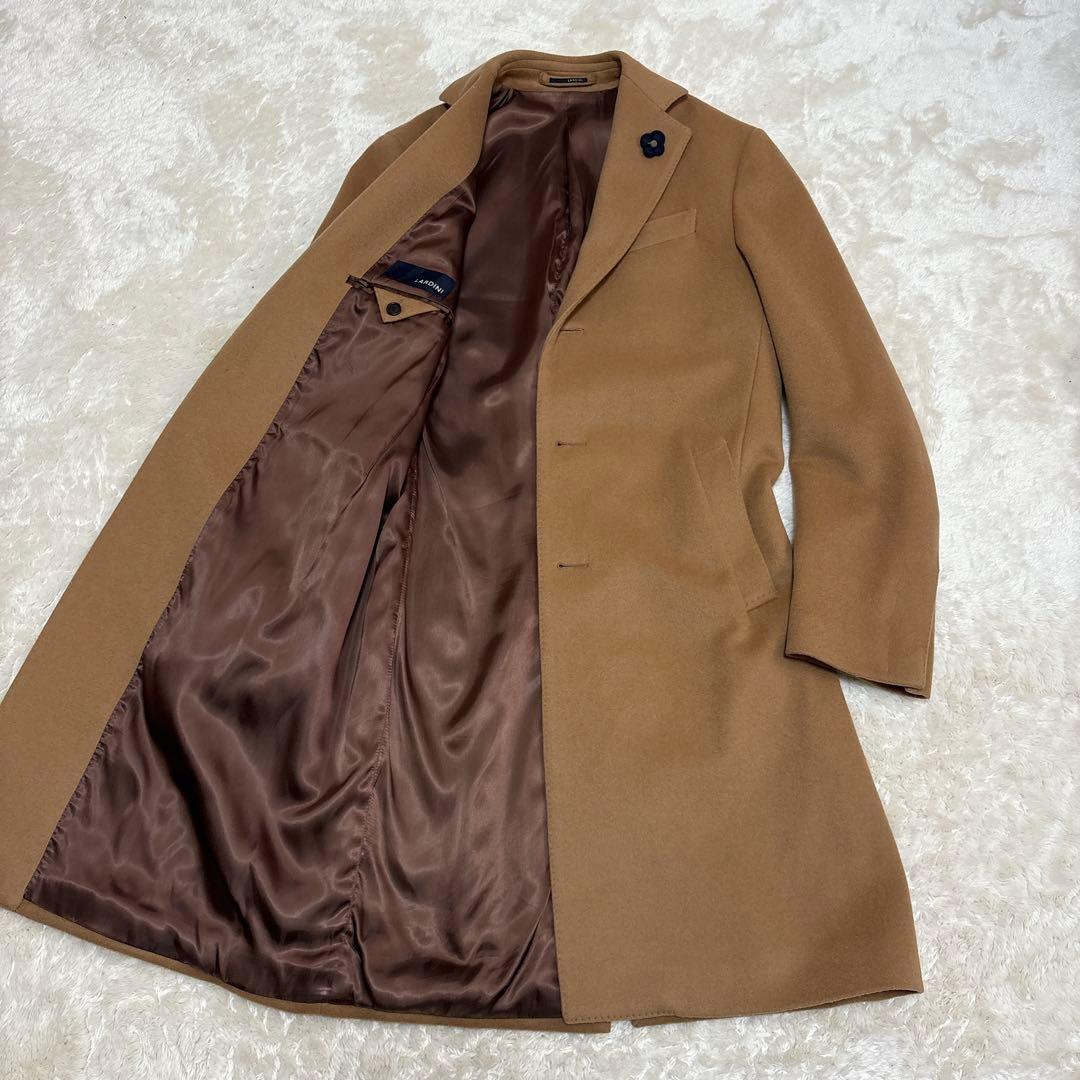 美品 ラルディーニ コート チェスターコート ブートニエール 46 LARDINI(ラルディーニ) ブートニエールチェスターコートJN23143AQ