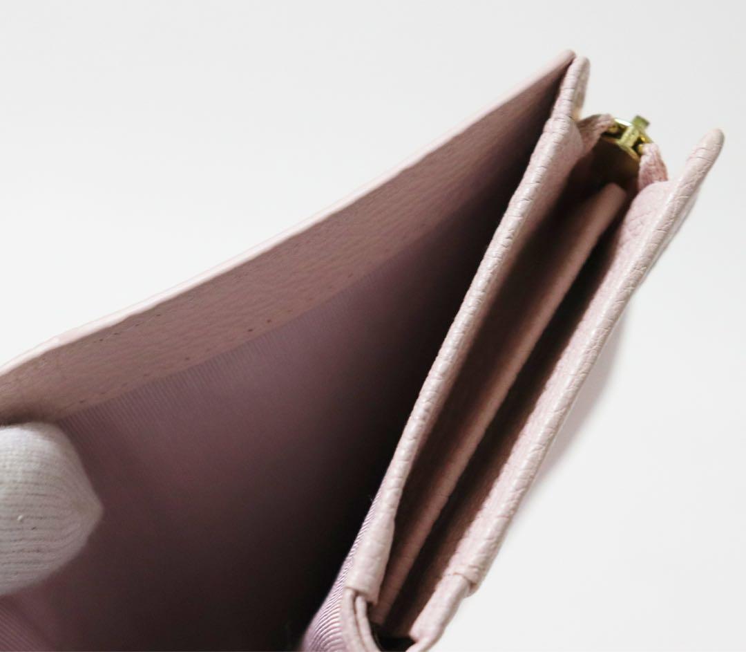 《アニエスベー》箱付新品 現行モデル ベルトデザイン 型押しレザー 2つ折り財布