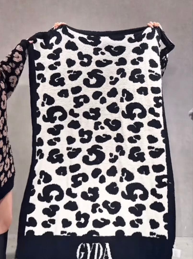 【GYDA】 レオパード ブランケット 未開封 グレー m48962973688_1.jpg?1763519865