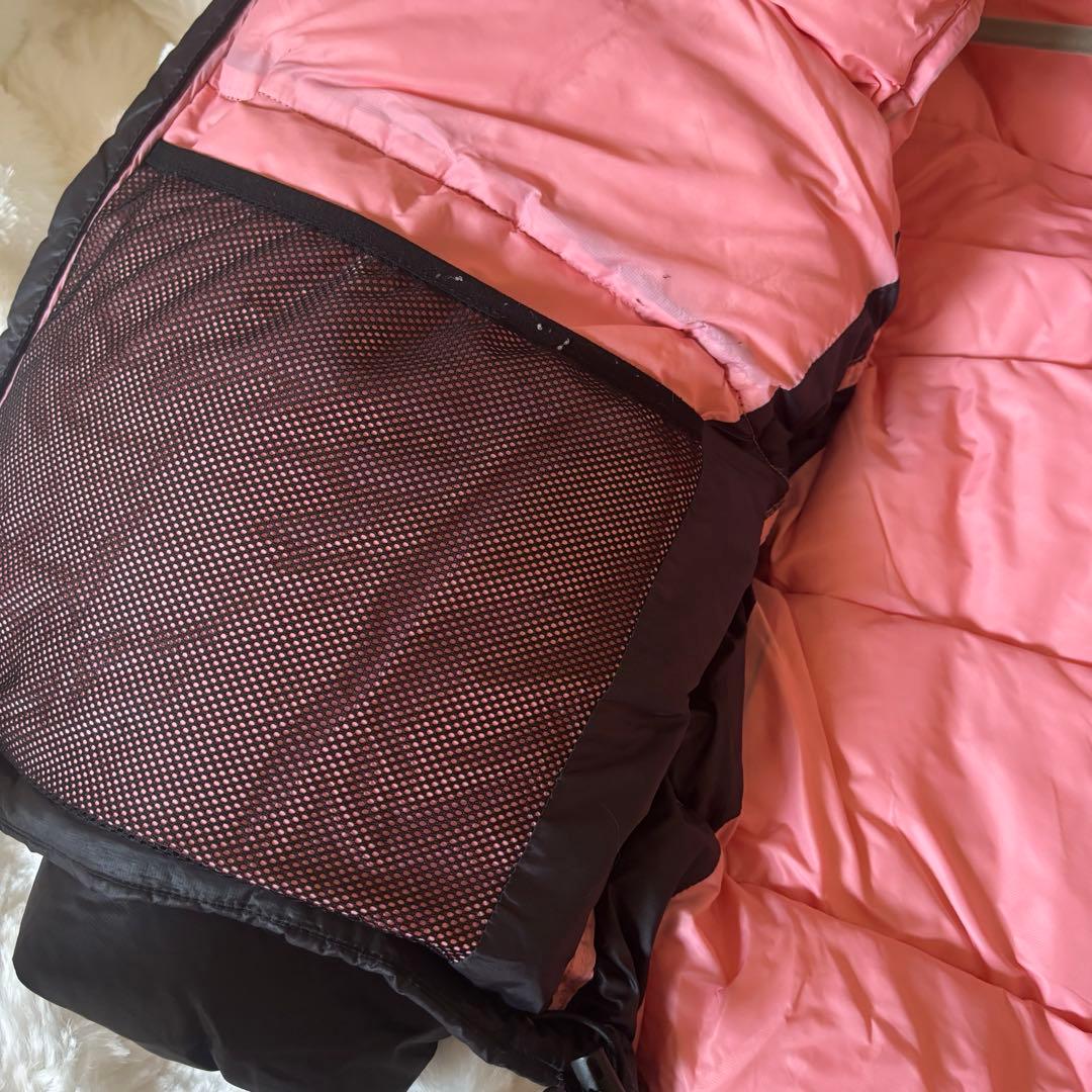 Stussy フード付きダウンジャケット S ブラック/ピンク - メルカリ