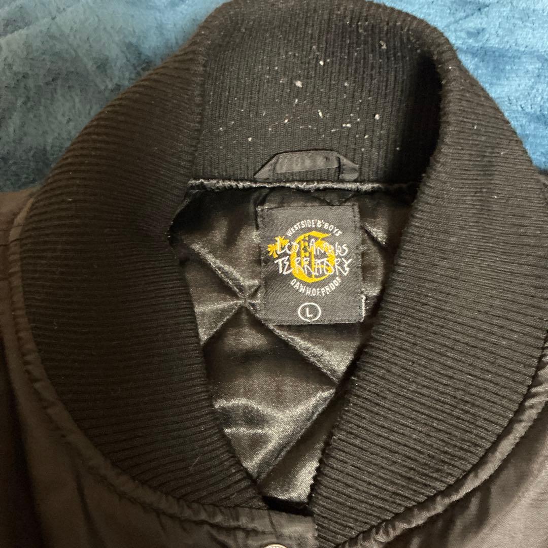 B系 オーバーサイズ スタジャン ペイズリー ブラック