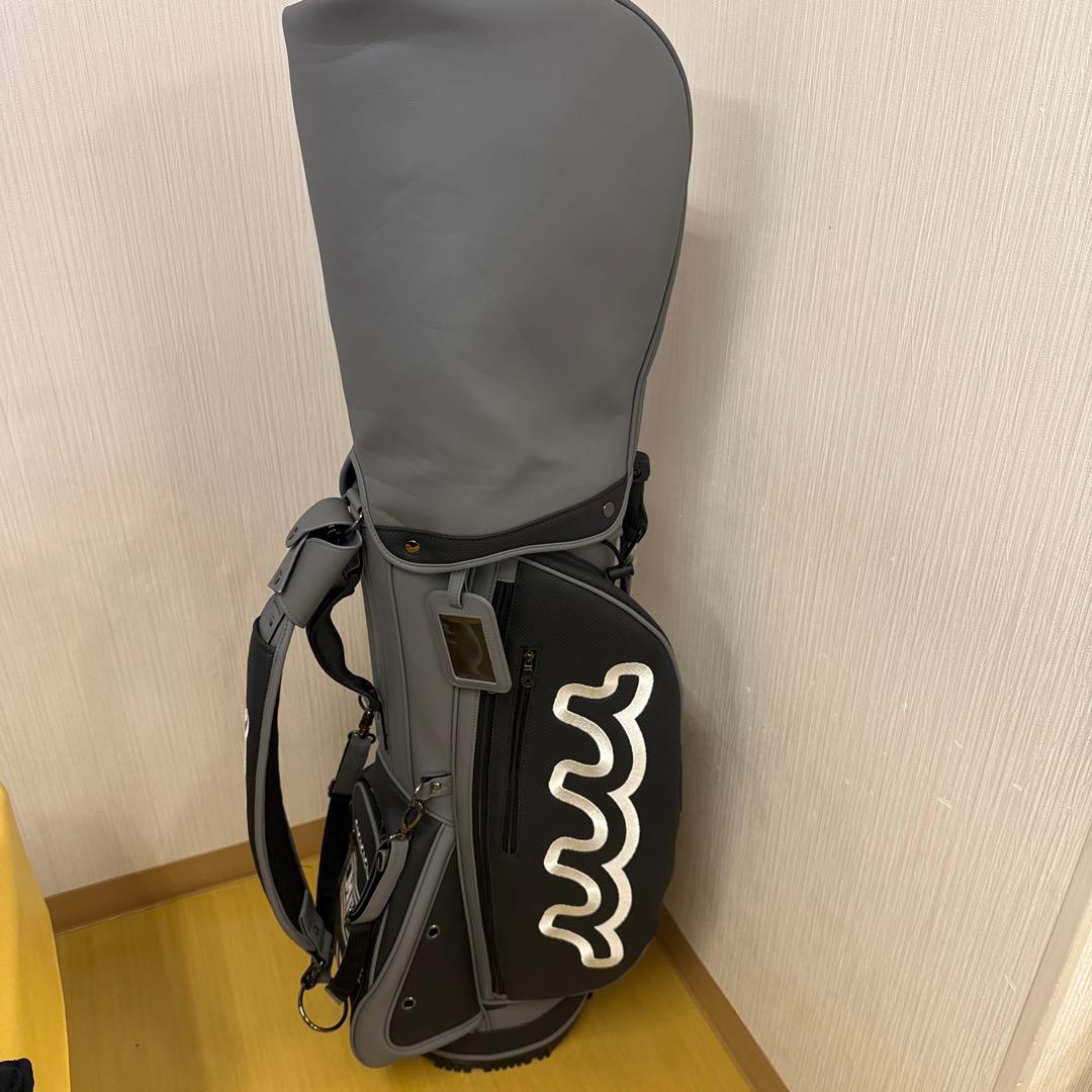 MUTA グレー キャディバッグ　ヘッドカバーセット スタンドキャディバッグ＆ヘッドカバーセット（フローラル・グレー