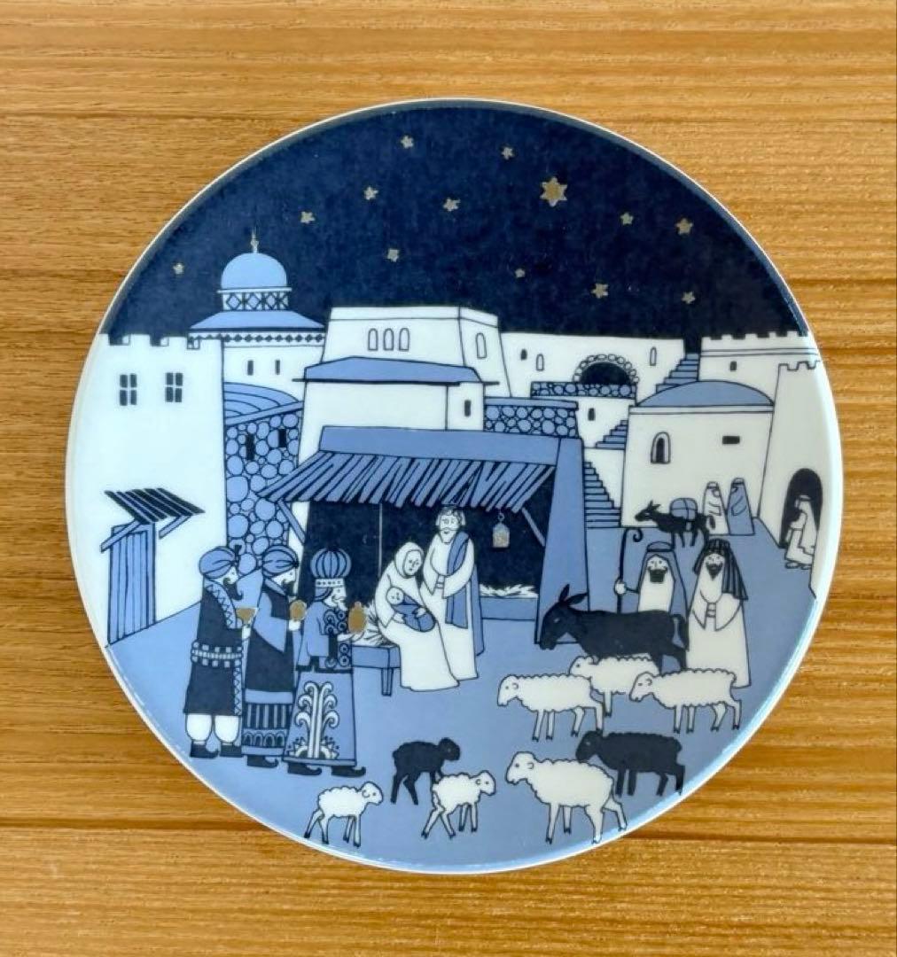 ARABIA ウオシッキネン ミニプレート \"CRIB\" キリスト降誕