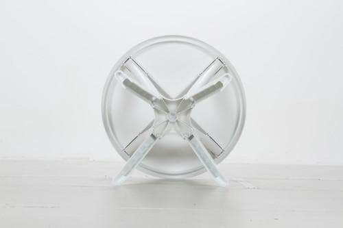 《新品・送料無料》ＰＣ　ラウンドテーブル　アンジェロ　ホワイト