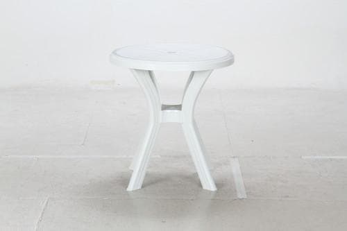 《新品・送料無料》ＰＣ　ラウンドテーブル　アンジェロ　ホワイト