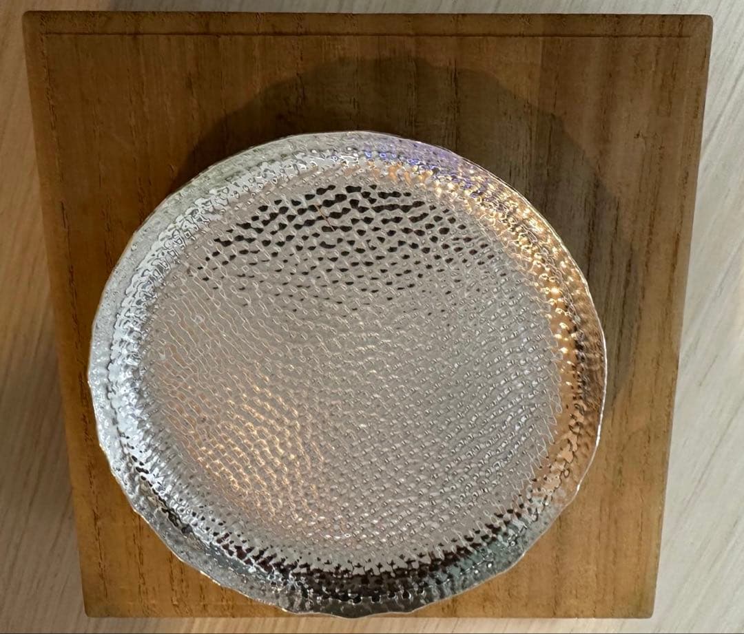 金属美術工芸品 純銀製 青海波皿 幸福銀行 木箱付き - メルカリ