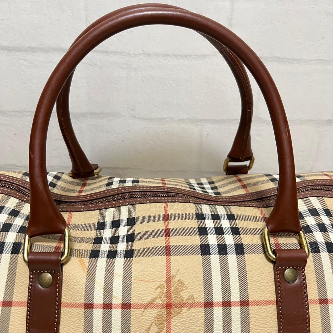 美品】バーバリーズ ボストンバッグ 2way ヴィンテージ 大容量 ベージュ