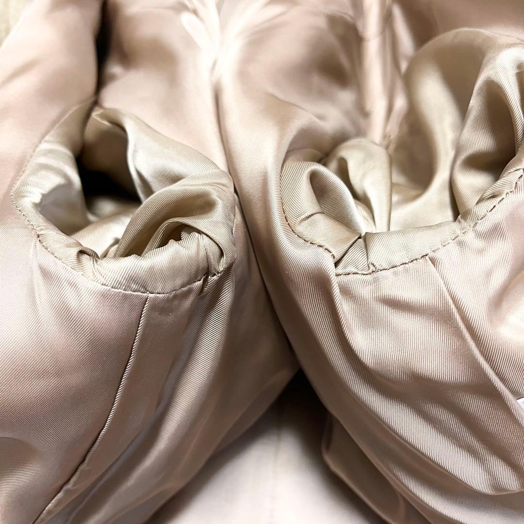 アナイ カシミヤ混 リバーコート ベルテッドコート ロングコート A