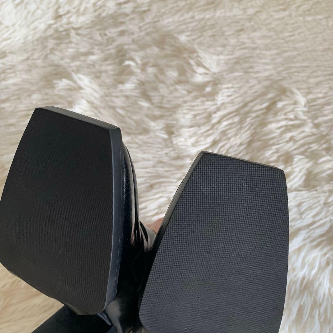 ちゃぼ様　SY スクエアヒールローファー 黒　23.5cm ユナイテッドアローズ