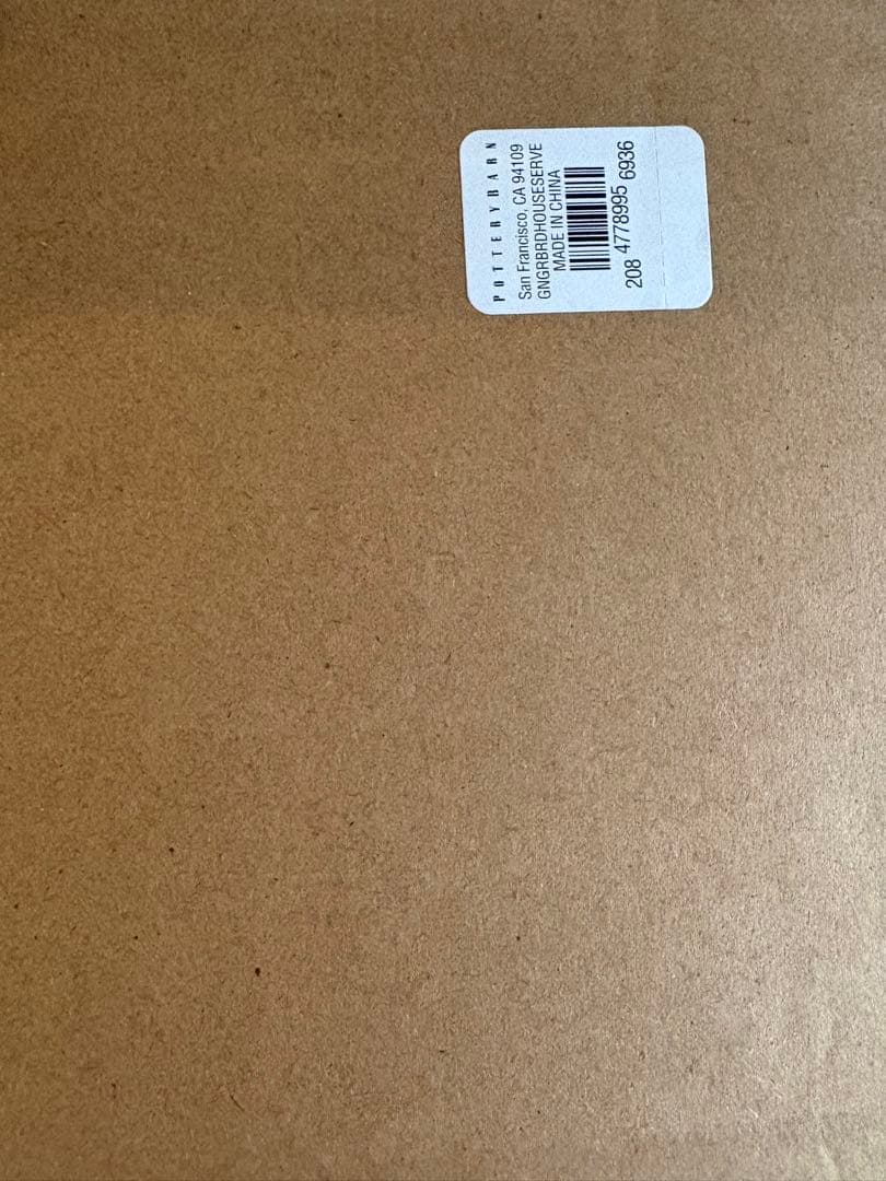 pottery barn ジンジャーブレッドハウス ビッグプレート - メルカリ