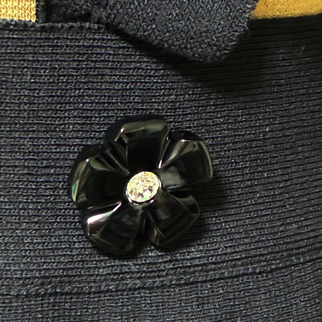 M'S GRACY エムズグレイシー バイカラー フリル ドッキングワンピース