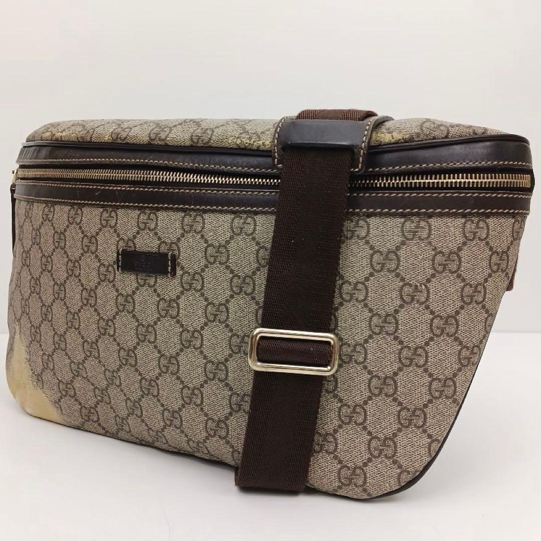 ✨ジャンク特価✨グッチ GGスプリーム ボディーバック ウエストバック グッチ(GUCCI) GGスプリーム(GG Supreme) ボディバッグ・ウエスト