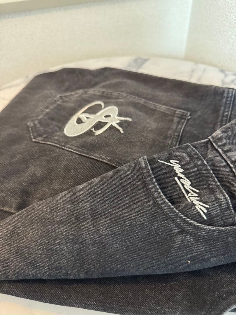 YARDSALE ブラックデニム S