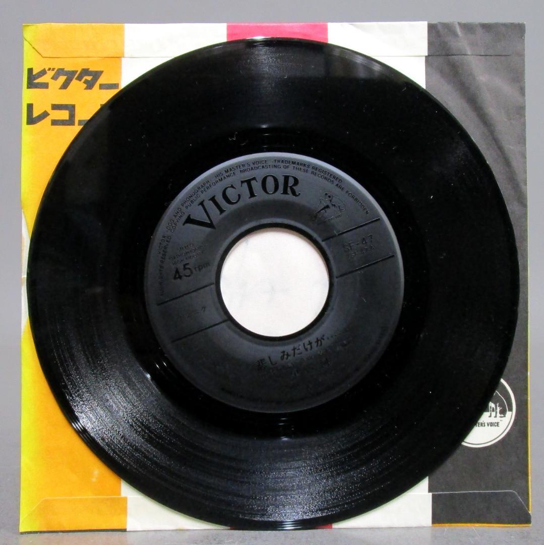 EP レコード　黒い河バンド［悲しみだけが・・・／両手いっぱいの恋］楽譜あり