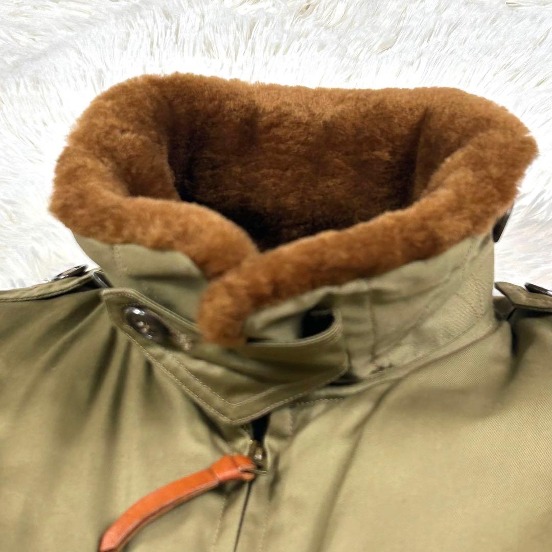 極美品 バズリクソンズ B-10 38 M 希少赤リブ アルパカ 東洋 復刻 緑