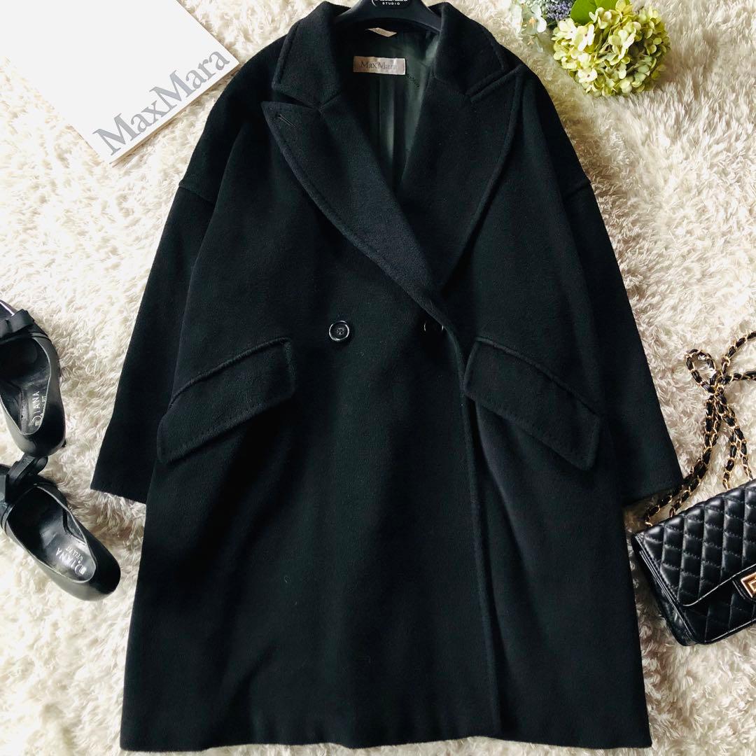 希少42大きめ✨マックスマーラ ロングコート カシミヤ ビッグカラー ブラック 楽天市場】MAX MARA マックスマーラ コート レディース ロング