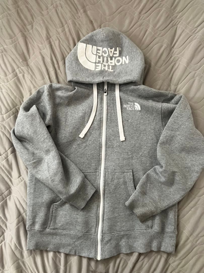 THE NORTH FACE グレー フルジップ パーカー - メルカリ
