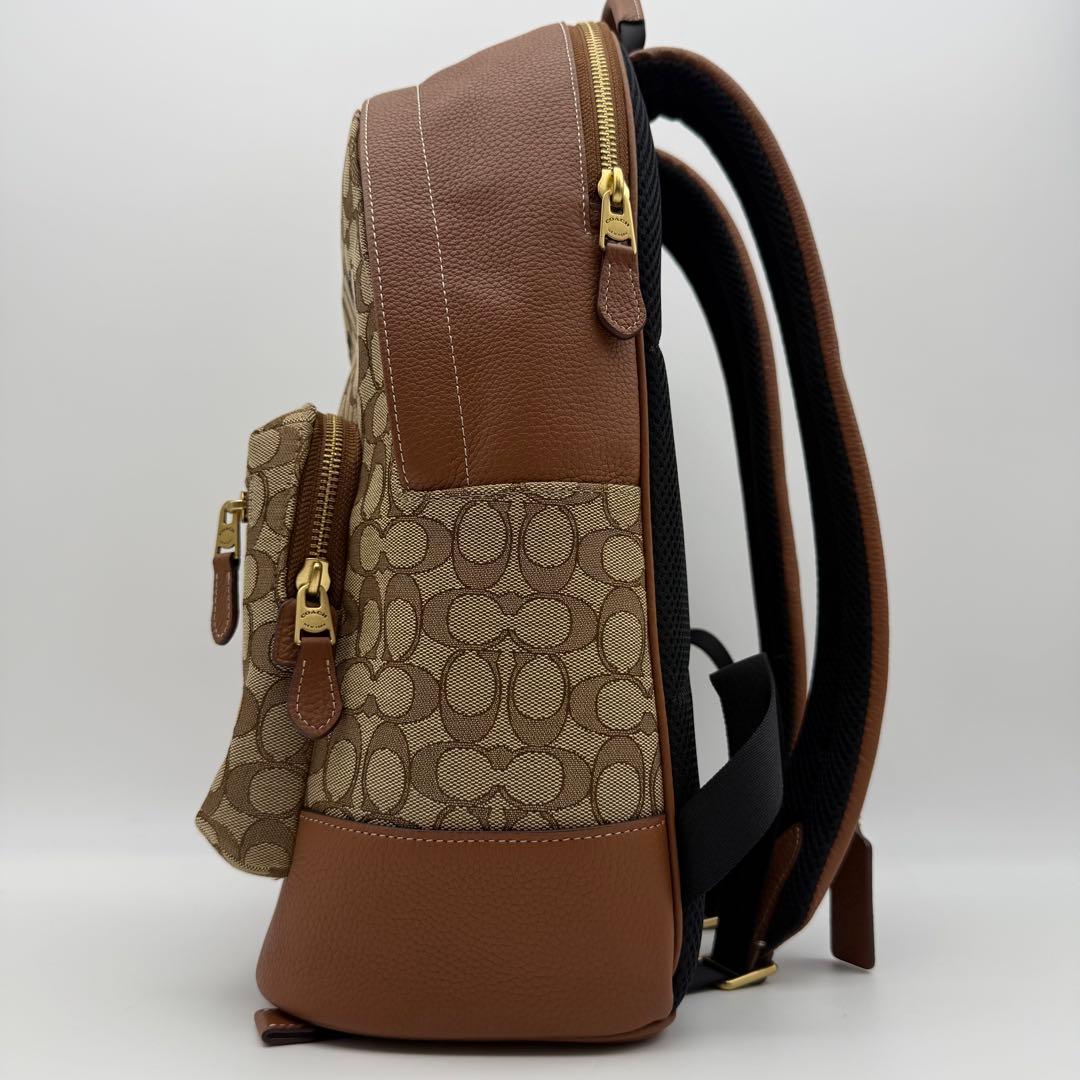 極美品】コーチ×ディズニー ミッキーレザーリュック シグネチャー ジャ